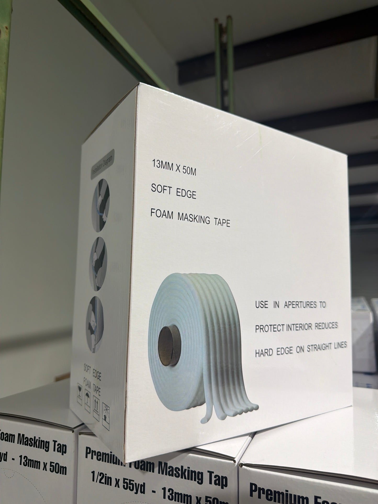 Premium Foam Masking Tape 1/2"x55yds