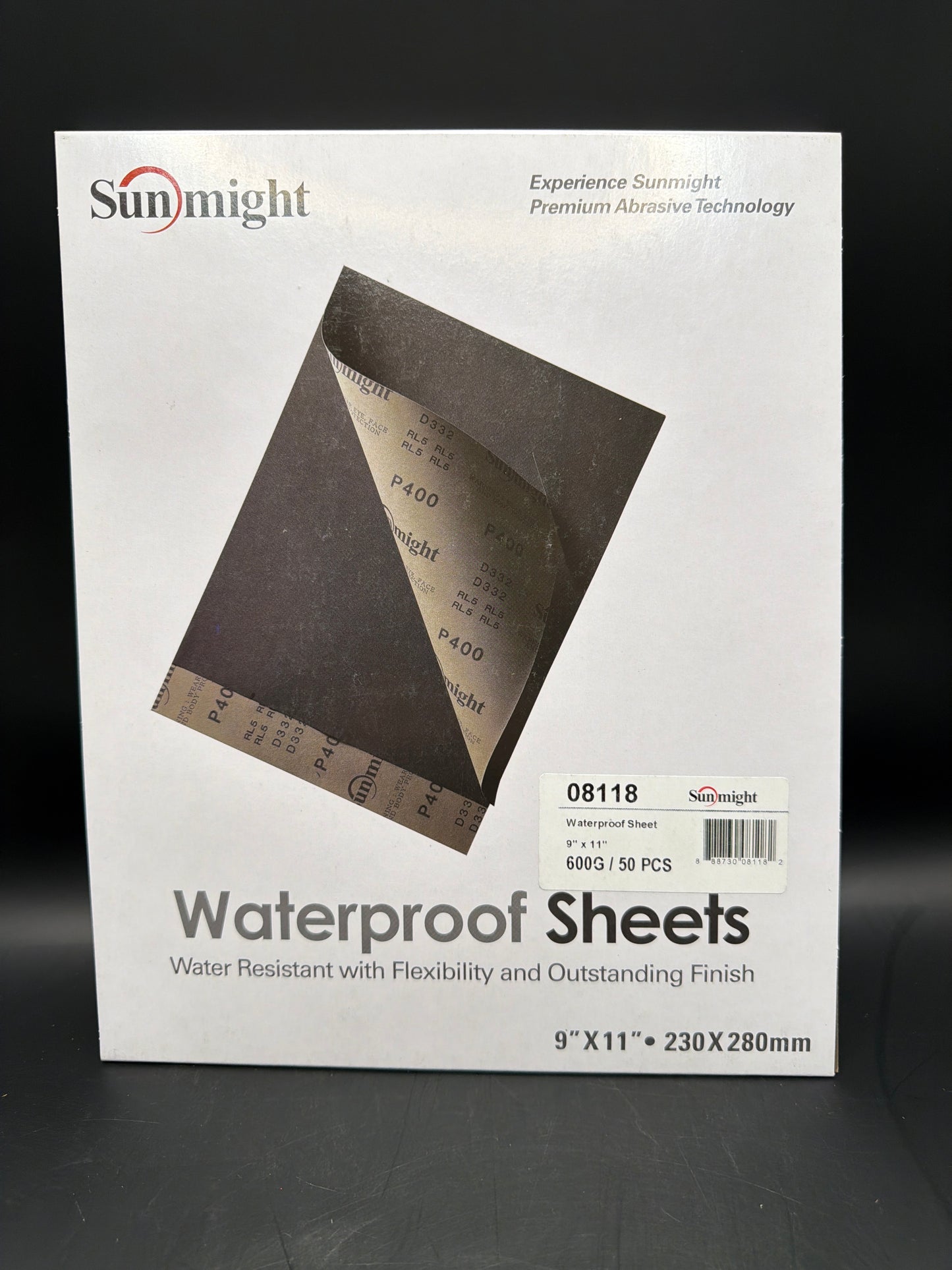 9" x 11" Waterproof Sanding Sheet