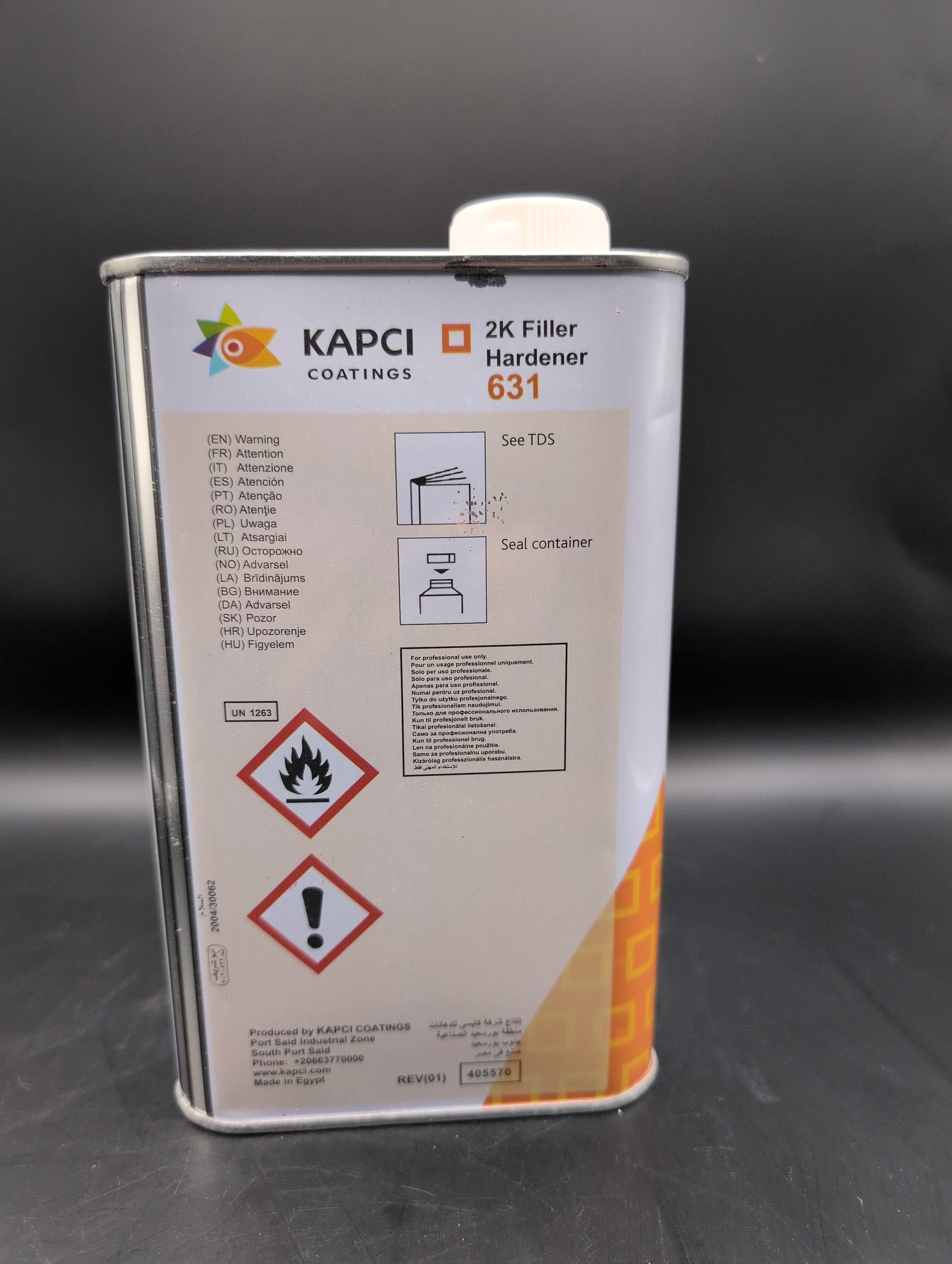 Kapci 631 - 2K Primer Hardener Liter