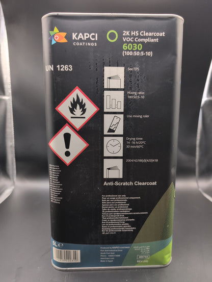 Kapci 6030 2K HS Clearcoat VOC Compliant 5L